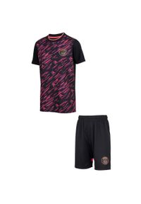 PARIS SAINT GERMAIN - Strój Piłkarski Paris Saint-Germain Czarny 25/26. Kolor: wielokolorowy, czarny, różowy. Materiał: poliester. Sport: piłka nożna #1