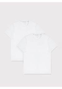 Pako Lorente - PAKO LORENTE – Męski t-shirt w białym kolorze, dwupak. Kolor: biały, czarny. Materiał: bawełna, elastan. Długość rękawa: krótki rękaw. Długość: krótkie. Wzór: gładki #1