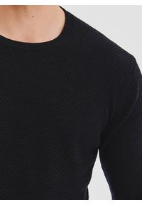 Pako Lorente - PAKO LORENTE - Sweter męski w kolorze czarnym. Kolor: czarny, beżowy. Materiał: wełna, bawełna. Sezon: jesień #9