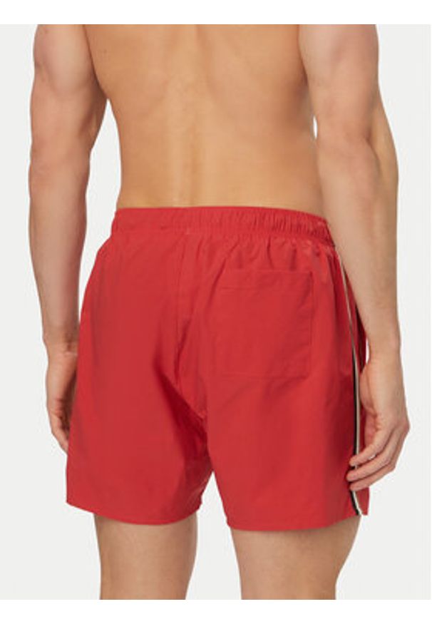 BOSS Szorty kąpielowe Iconic 50491594 Czerwony ciemny Regular Fit. Kolor: czerwony