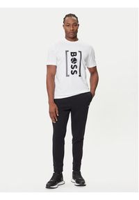 BOSS Spodnie dresowe Zone 50543070 Czarny Regular Fit. Kolor: czarny. Materiał: syntetyk