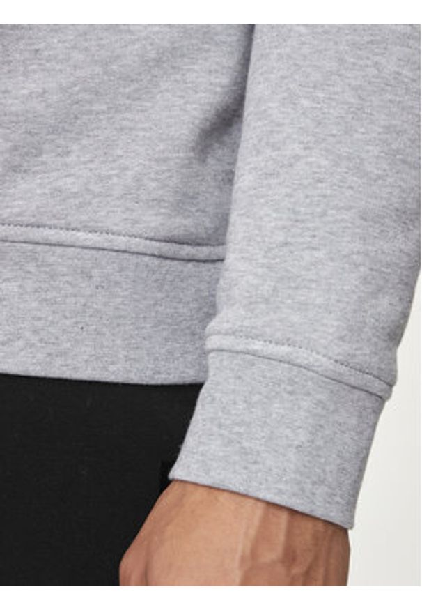 Karl Lagerfeld - KARL LAGERFELD Bluza 705091 Szary Regular Fit. Typ kołnierza: dekolt w karo. Kolor: szary. Materiał: bawełna