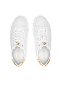 Lauren Ralph Lauren Sneakersy Angeline 802875886002 Biały. Kolor: biały. Materiał: skóra #4