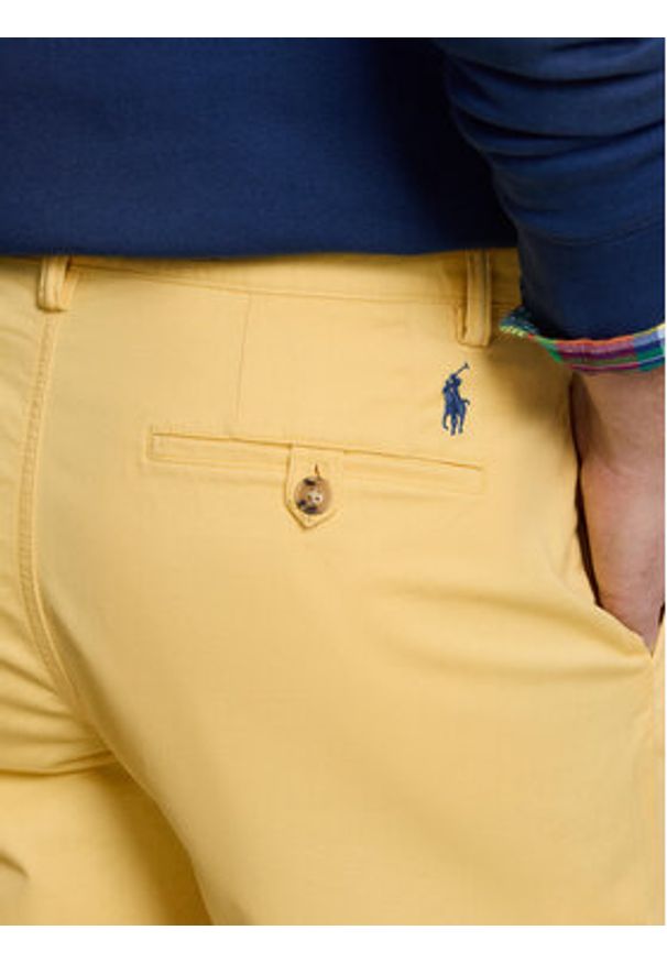 Polo Ralph Lauren Szorty materiałowe 710799213011 Żółty Slim Fit. Kolor: żółty. Materiał: bawełna