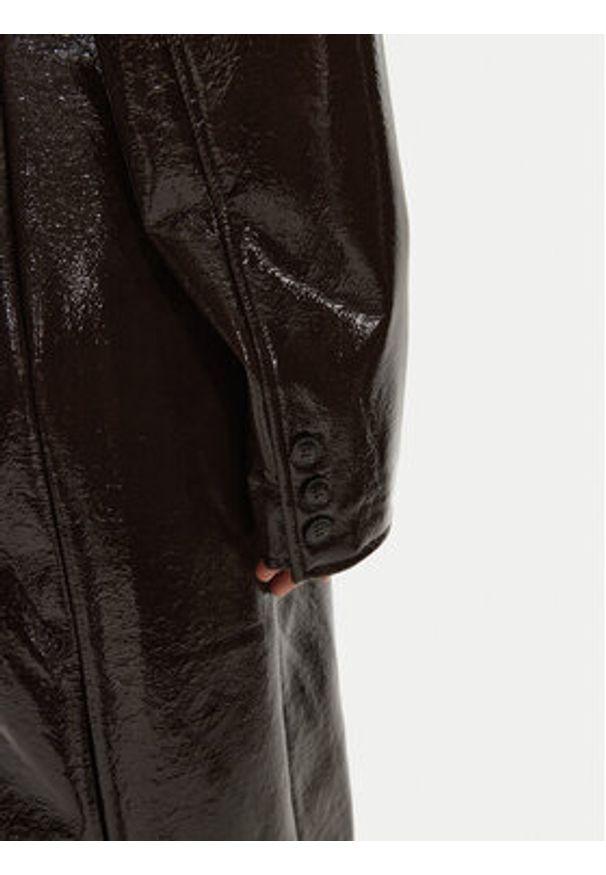 Herskind Płaszcz wełniany Ultra 5379149 Brązowy Regular Fit. Kolor: brązowy. Materiał: syntetyk