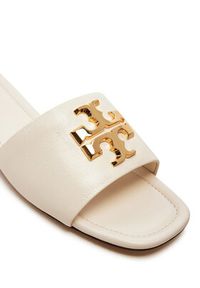 Tory Burch Klapki Eleanor 157966 Écru. Materiał: skóra