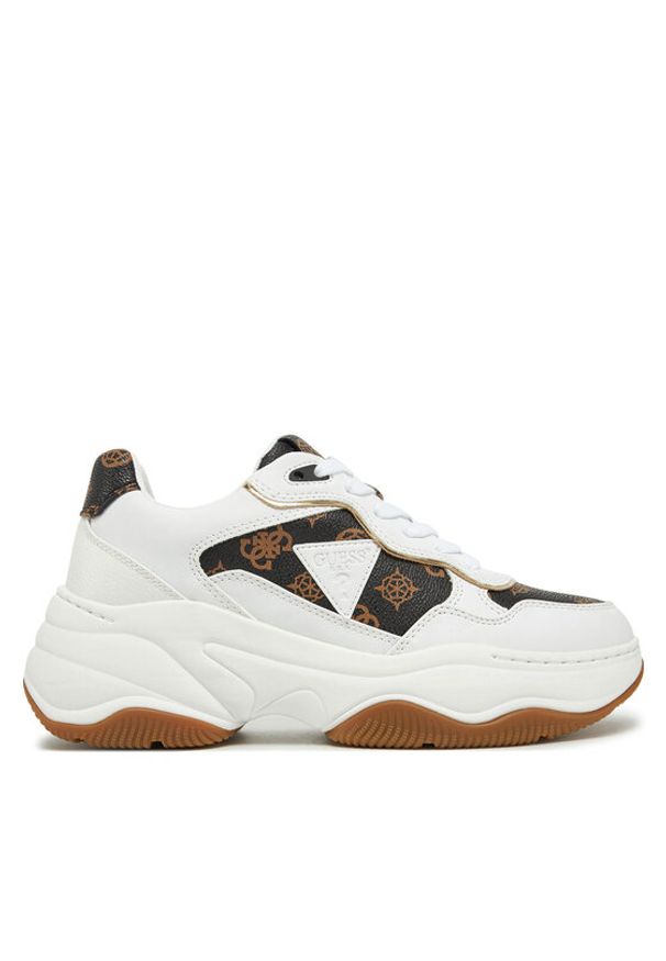 Guess Sneakersy FLPHAP FAL12 Biały. Kolor: biały. Materiał: skóra