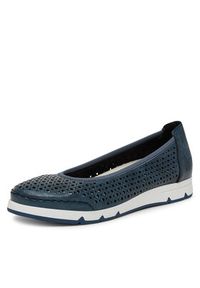 Rieker Baleriny CEO-L3065-14 Granatowy. Kolor: niebieski. Materiał: materiał #6