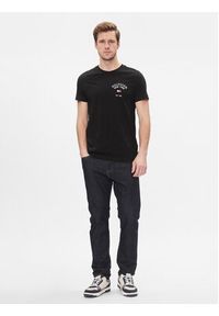 TOMMY HILFIGER - Tommy Hilfiger T-Shirt Arch Varsity Tee MW0MW33689 Czarny Regular Fit. Kolor: czarny. Materiał: bawełna