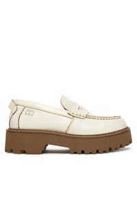 Loafersy Tommy Jeans. Kolor: kremowy #1