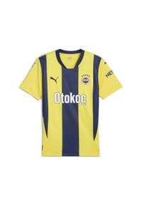 Puma - Męska koszulka domowa Fenerbahçe SK 24/25 PUMA Speed Yellow Blue Violet. Kolor: niebieski, żółty, wielokolorowy