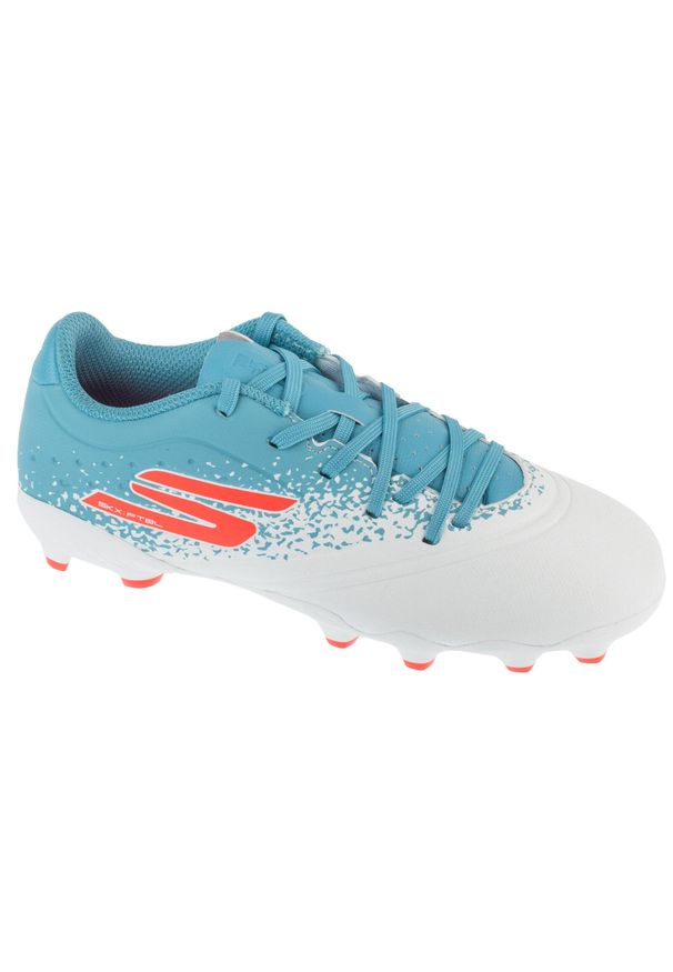 skechers - Buty piłkarskie korki chłopięce, Razor 1.5 Jr Youth FG. Kolor: biały. Sport: piłka nożna