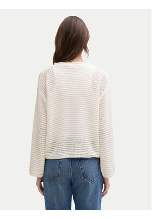 Tom Tailor Denim Sweter 1045610 Écru Loose Fit. Materiał: syntetyk