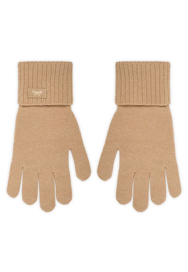 Rękawiczki Damskie Weekend Max Mara. Kolor: brązowy