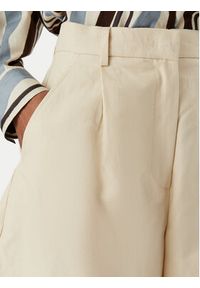 Weekend Max Mara Bermudy Ecuba 2515141032 Écru Regular Fit. Kolor: kremowy. Materiał: bawełna #3