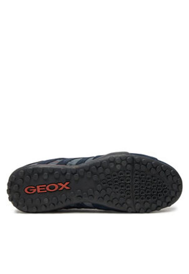 Geox Sneakersy Uomo Snake U4507A 022EK C4002 Granatowy. Kolor: niebieski. Materiał: zamsz, skóra