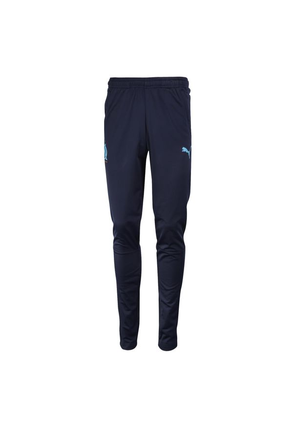 Puma - Spodnie do piłki nożnej replika Olympique de Marseille dla dzieci. Materiał: poliester. Technologia: Dri-Fit (Nike). Sport: piłka nożna