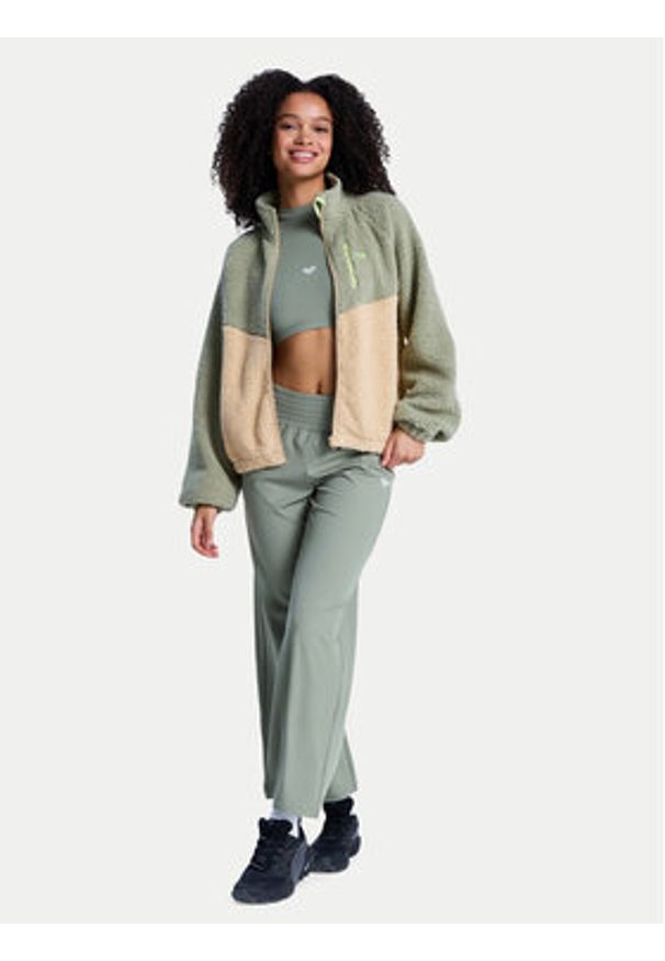 Roxy Polar Boundless Spirit ERJPF03249 Zielony Regular Fit. Kolor: zielony. Materiał: syntetyk