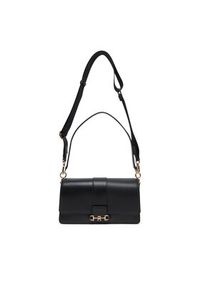 TOMMY HILFIGER - Tommy Hilfiger Torebka Heritage Leather Conv Crossover AW0AW17399 Czarny. Kolor: czarny. Materiał: skórzane