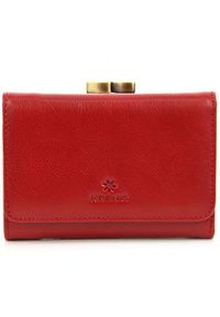 Krenig - Skórzany portfel damski w pudełku KRENIG Classic 12009 czerwony. Kolor: czerwony. Materiał: skóra #1