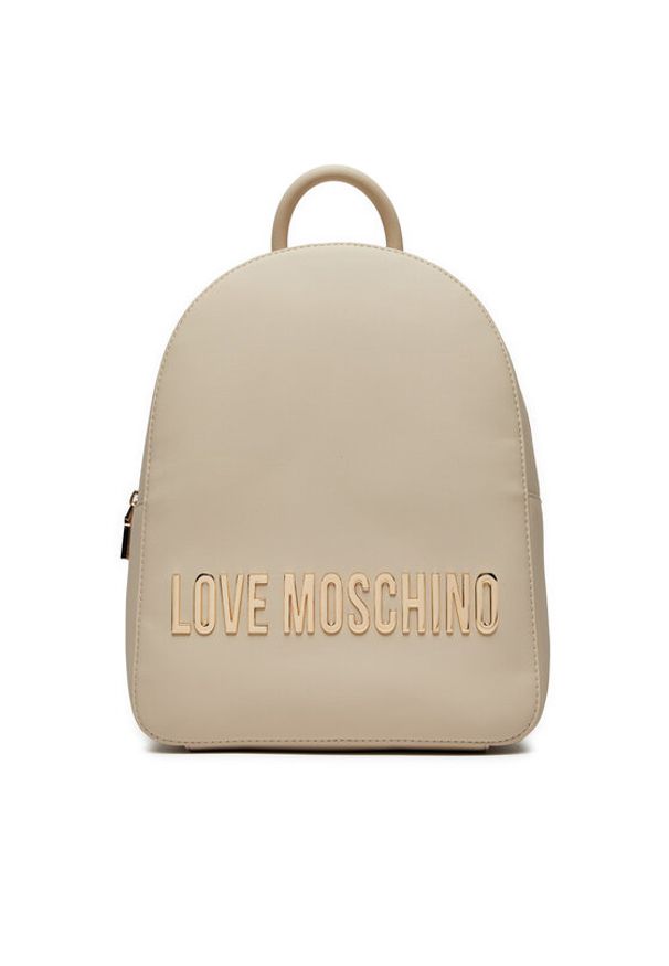 Love Moschino - LOVE MOSCHINO Plecak JC4193PP1LKD0110 Écru. Materiał: skóra