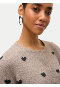 Vero Moda Kardigan Doffy 10330795 Beżowy Regular Fit. Kolor: beżowy. Materiał: syntetyk #5