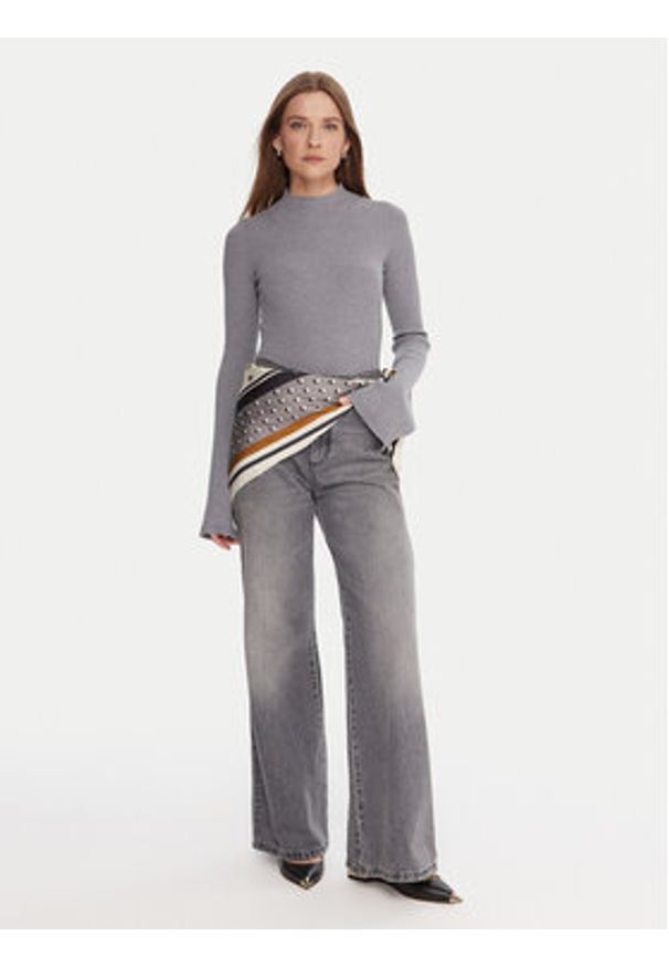 Kontatto Golf 3M0816C Szary Regular Fit. Typ kołnierza: golf. Kolor: szary. Materiał: syntetyk