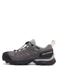 salomon - Salomon Sneakersy X Ward Leather GORE-TEX L47182400 Czarny. Kolor: czarny. Materiał: zamsz, skóra. Technologia: Gore-Tex #5