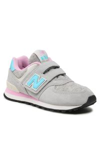 New Balance Sneakersy PV574NB1 Szary. Kolor: szary. Materiał: zamsz, skóra. Model: New Balance 574