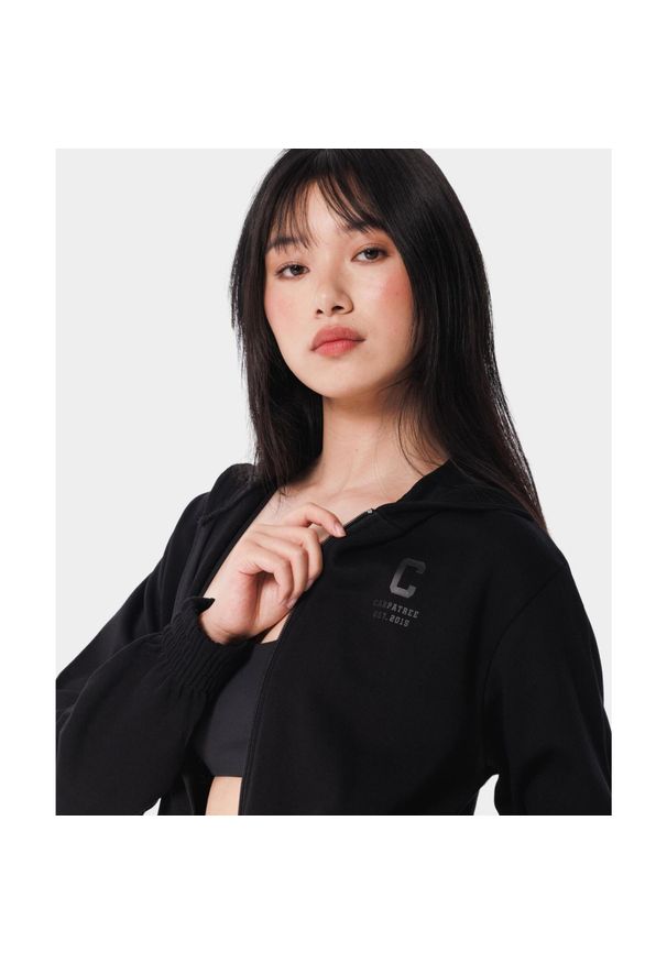 Rozpinana bluza sportowa dla kobiet Carpatree Varsity Chic. Kolor: czarny. Sport: fitness