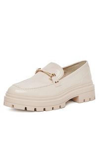 DeeZee Loafersy 58682-9 Beżowy. Kolor: beżowy. Materiał: skóra