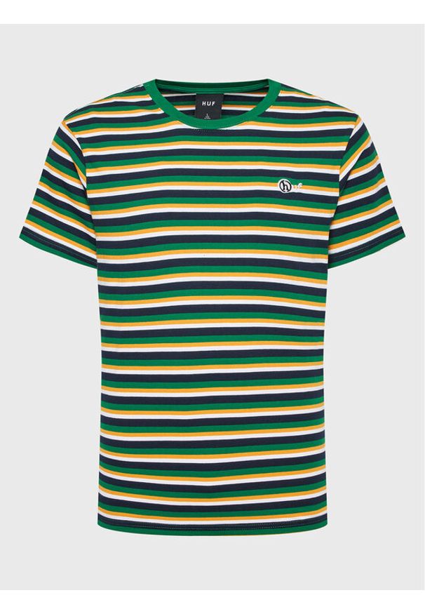 HUF T-Shirt KN00431 Zielony Regular Fit. Kolor: zielony. Materiał: bawełna