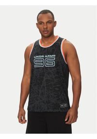 Under Armour Tank top Zone Pro 6000369 Czarny Regular Fit. Kolor: czarny. Materiał: syntetyk #1