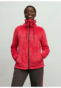 bonprix - Bluza rozpinana z polaru. Kolor: czerwony. Materiał: polar #1