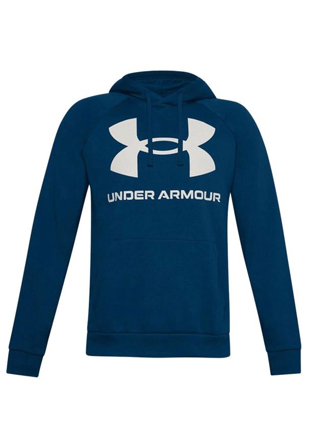 Bluza fitness męska Under Armour Rival Fleece Big Logo HD. Kolor: niebieski. Sport: fitness