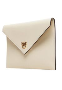 Pinko - PINKO Torebka Flat Purse Handle AI 25-26 PCPL104820 A0F1 Écru. Materiał: skórzane #5
