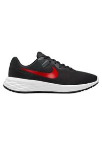 Nike - Męskie Buty Treningowe Revolution 6. Kolor: czarny, czerwony, wielokolorowy. Sezon: zima
