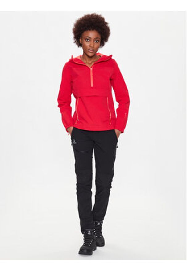 Halti Kurtka anorak Pallas 064-0560 Czerwony Regular Fit. Kolor: czerwony. Materiał: syntetyk