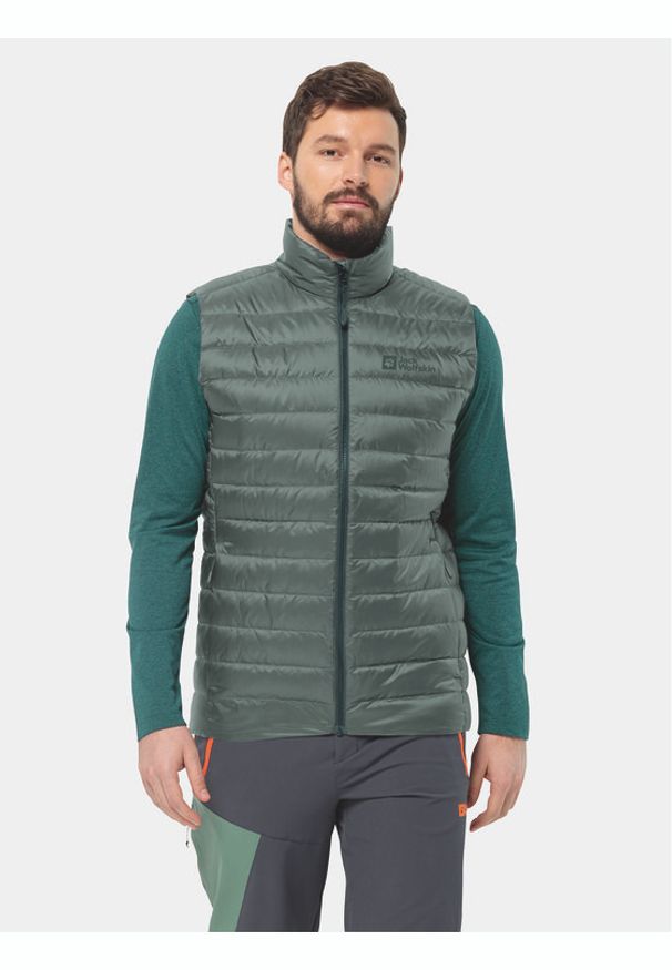 Jack Wolfskin Kamizelka Pilvi 1207711 Zielony Regular Fit. Kolor: zielony. Materiał: syntetyk