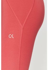 Calvin Klein Performance - Legginsy. Kolor: różowy. Materiał: dzianina #4
