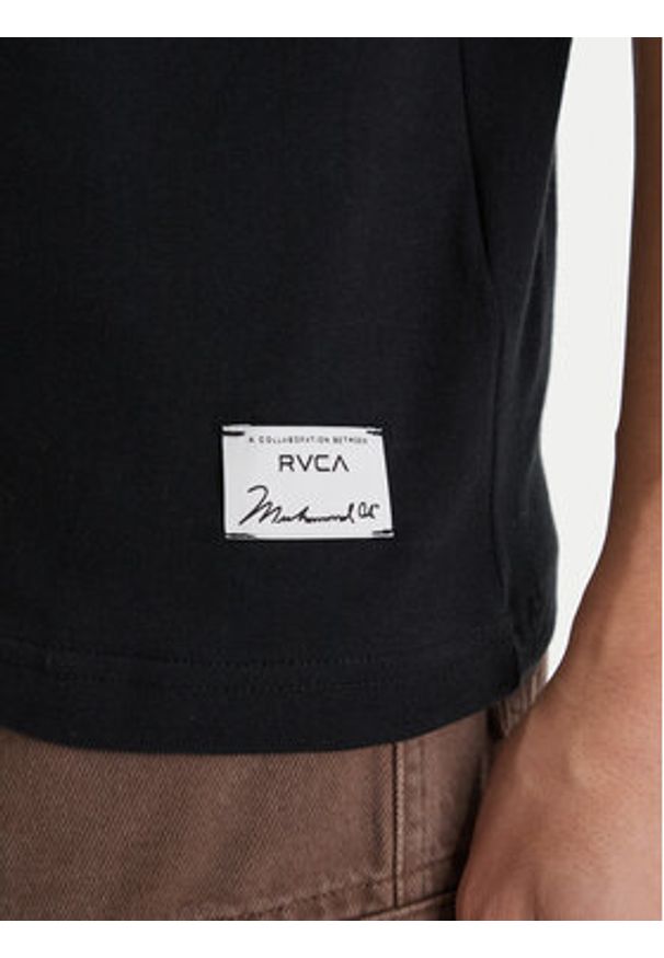 RVCA T-Shirt Va X Ali Ringside 23A353527 Czarny Regular Fit. Kolor: czarny. Materiał: bawełna