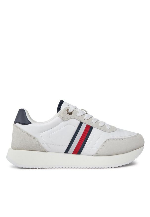 TOMMY HILFIGER - Sneakersy Tommy Hilfiger. Kolor: biały