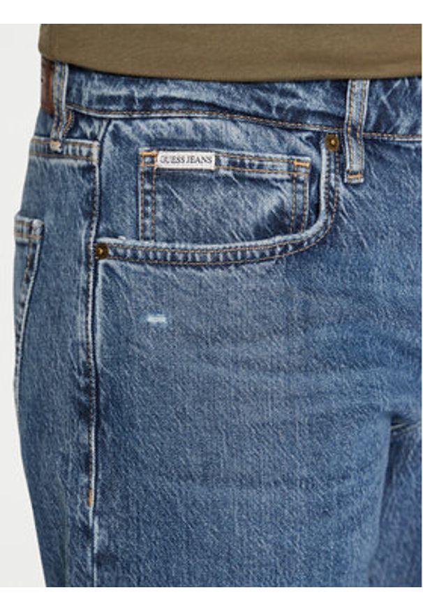 Guess Jeans Jeansy M5RA1B D5M52 Niebieski Straight Leg. Kolor: niebieski