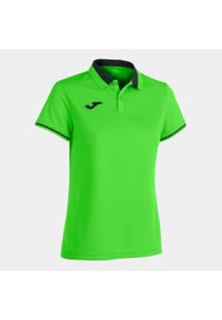 Koszulka polo tenisowa damska Joma Championship VI. Typ kołnierza: polo. Kolor: czarny, niebieski, wielokolorowy. Sport: tenis #1