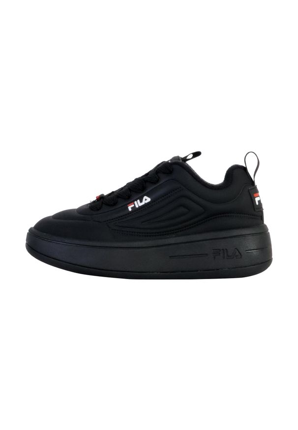 Fila - Buty sportowe Sneakersy damskie, Superbubble Wmn. Kolor: czarny. Materiał: guma, materiał, tkanina, syntetyk. Sport: turystyka piesza