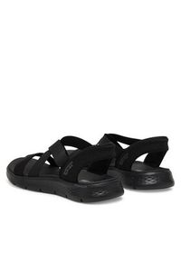 skechers - Skechers Sandały Go Walk Flex Sandal - Glimmer 141489/BBK Czarny. Kolor: czarny. Materiał: materiał #2