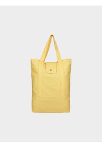 outhorn - Torba na ramię Outhorn - żółta. Kolor: żółty. Materiał: tkanina, bawełna #2