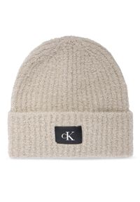 Calvin Klein Czapka Hardware K60K612652 Beżowy. Kolor: beżowy. Materiał: akryl #1