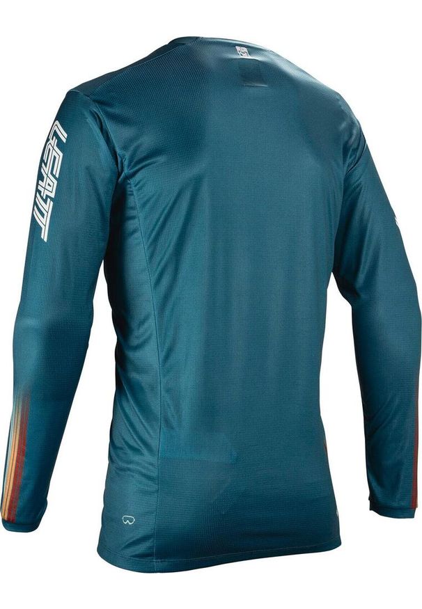 Koszulka rowerowa LEATT Jersey MTB Enduro 4.0. Kolor: zielony, niebieski, wielokolorowy. Materiał: jersey. Sport: kolarstwo