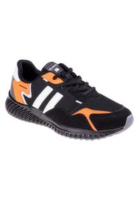 Iguana - Dziecięce/Kids Maldwin Casual Trainers. Okazja: na co dzień. Kolor: czarny, biały, wielokolorowy, pomarańczowy, żółty. Sport: turystyka piesza